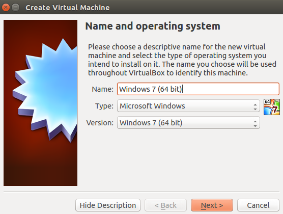 VirtualBox | Configuration for Windows 7 (64 bit)