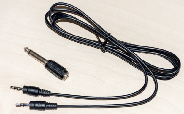 3.5 mm Stereo Phono Jack Cable and Adapter Plug