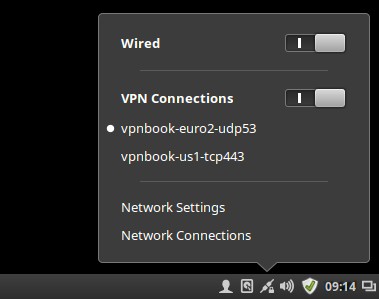 Linux Mint Network applet
