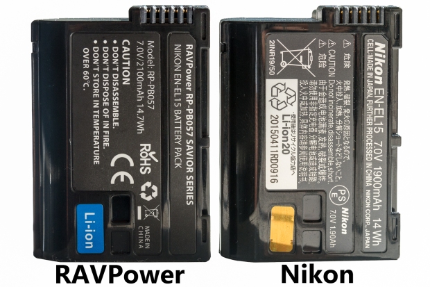 RAVPower RP-PB057 SAVIOR Series Nikon EN-EL15 Battery V Nikon Original